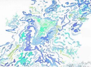 Auckland Waters (mixed media)