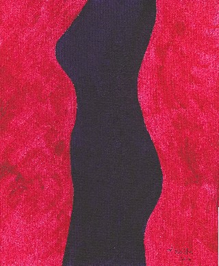 Natural Woman (acrylic on canvas board)