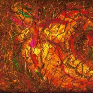 Organic Growth (mixed media, including rice)