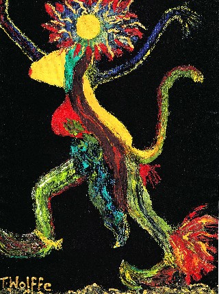 I'm Every Woman! (oils and fabric paint)