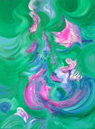 Besame (water mixable oils on canvas)