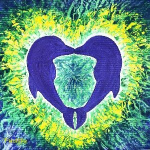 Dolphin Love (water mixable oils)